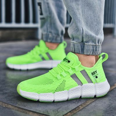 Men's Fashion Outdoor Cushioning Running Shoes Non-slip Breathable Gym Training Sneakers Ultralight Mesh Sport Shoes - Green / 43 - Oncros