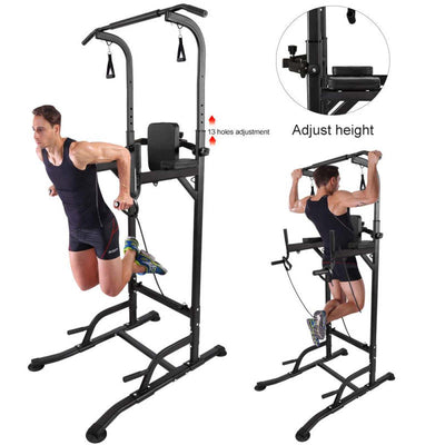 Multi-Functional Adjustable Power Tower Pull Up & Dip Station - Oncros