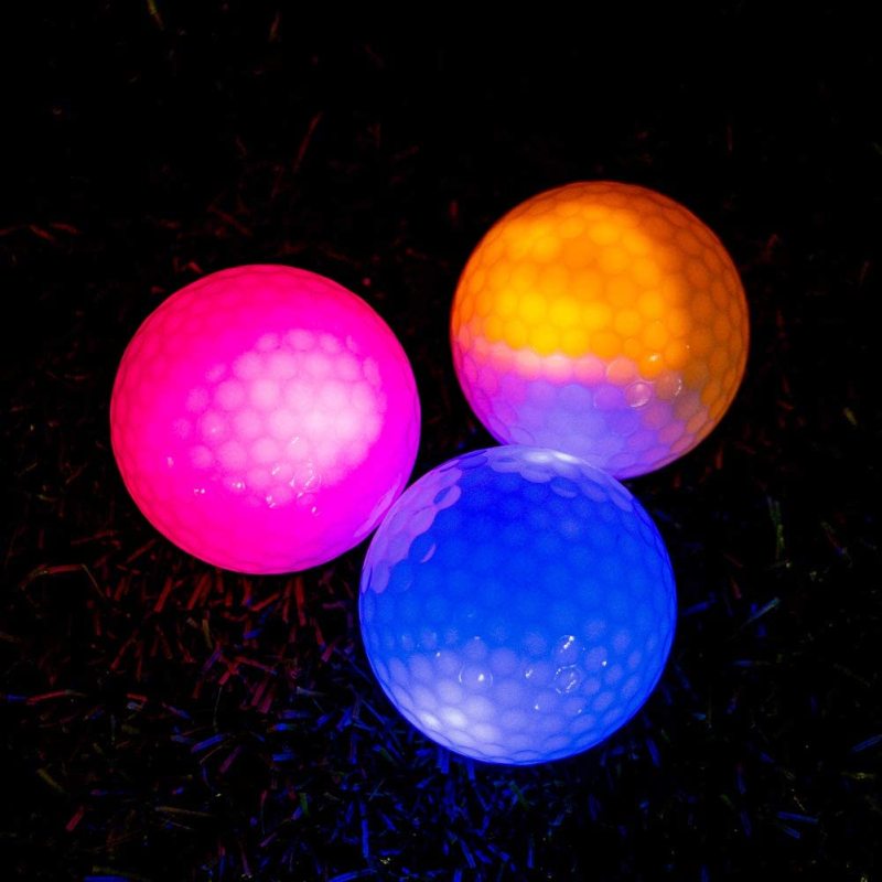 Portable Night Vision Light-up Flashing Fluorescence Golf Balls - 3 PCS - Oncros