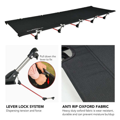 Outdoor Portable Foldable Camping Cot Single Person Bed for Hiking Backpacking Camping - Oncros