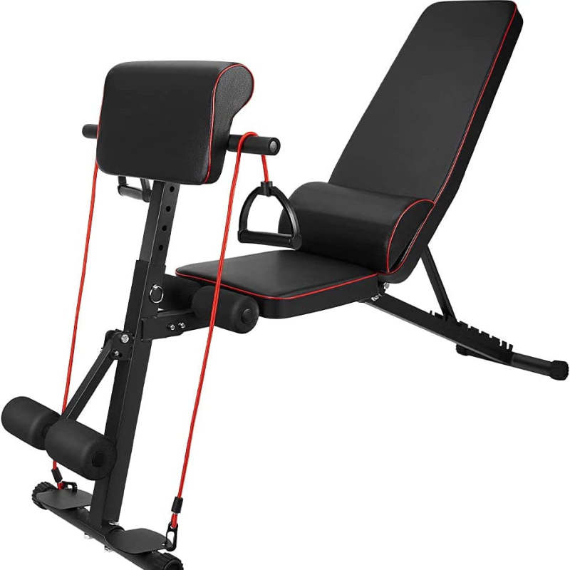 6 in 1 Multifunctional Foldable Dumbbell Stool Weight Bench - Oncros