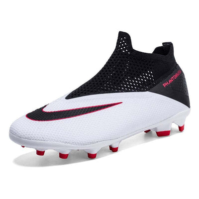 Professional Training Football Boots Men High Soccer Shoes - White / 36 - Oncros