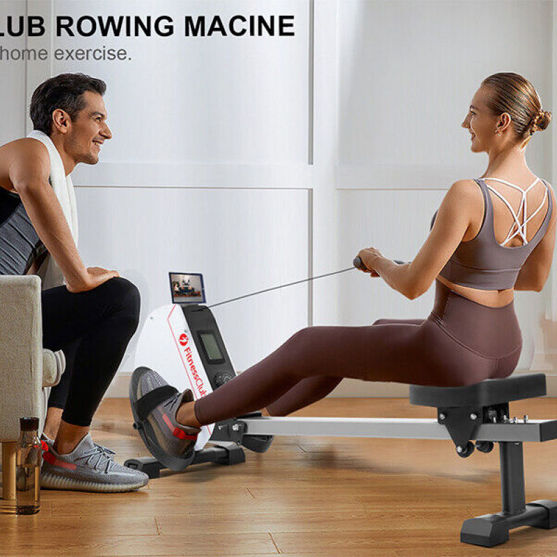 Deluxe Magnetic Folding Rowing Machine Indoor Cardio 16 Levels - Oncros