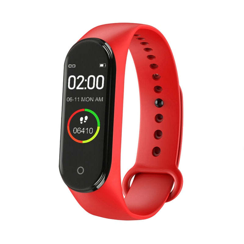 Running Smart Digital Watch with Heart Rate Monitoring - Red - Oncros