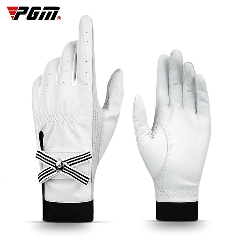 Golf Gloves Women Sheepskin Breathable Genuine Leather Anti-Slip 1 Pair - Oncros