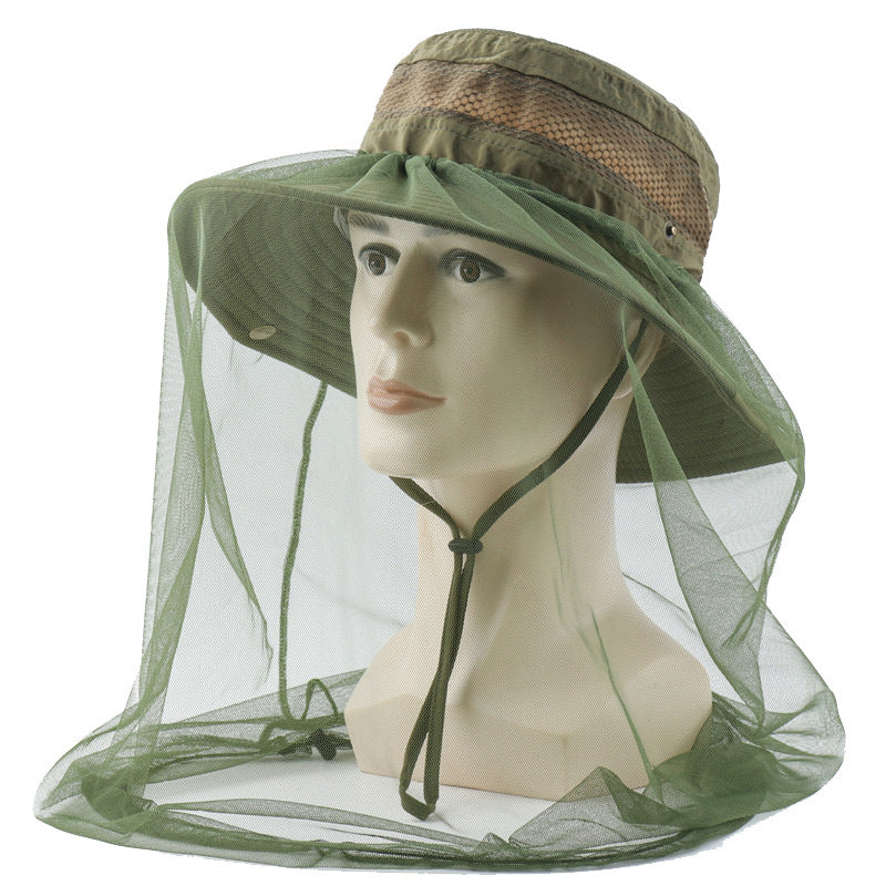 Outdoor Bucket Hat Mesh Anti Mosquito UV Protection Sun Hats Unisex - Oncros
