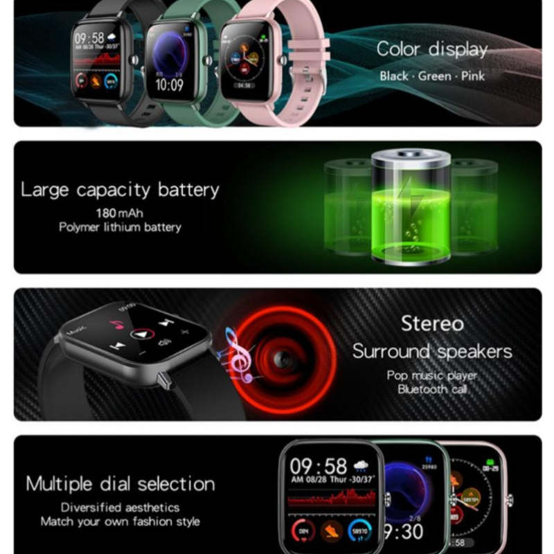 Smart Watch with Heart Rate Tracker - Oncros