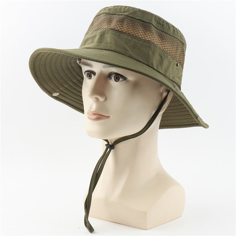 Outdoor Bucket Hat Mesh Anti Mosquito UV Protection Sun Hats Unisex - Oncros