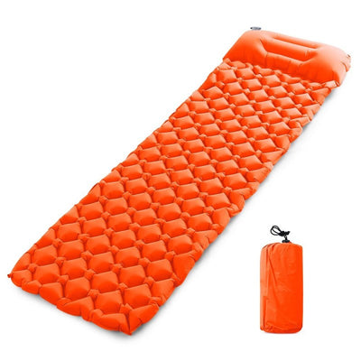 Ultralight Air Sleeping Pad Inflatable Camping Mat for Backpacking Hiking Family Camping - Orange 2 - Oncros
