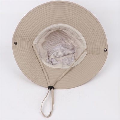 Outdoor New Summer Sun UV Protection Wide Brim Bucket Hats Fishing Hat Beach Hats Unisex - Oncros