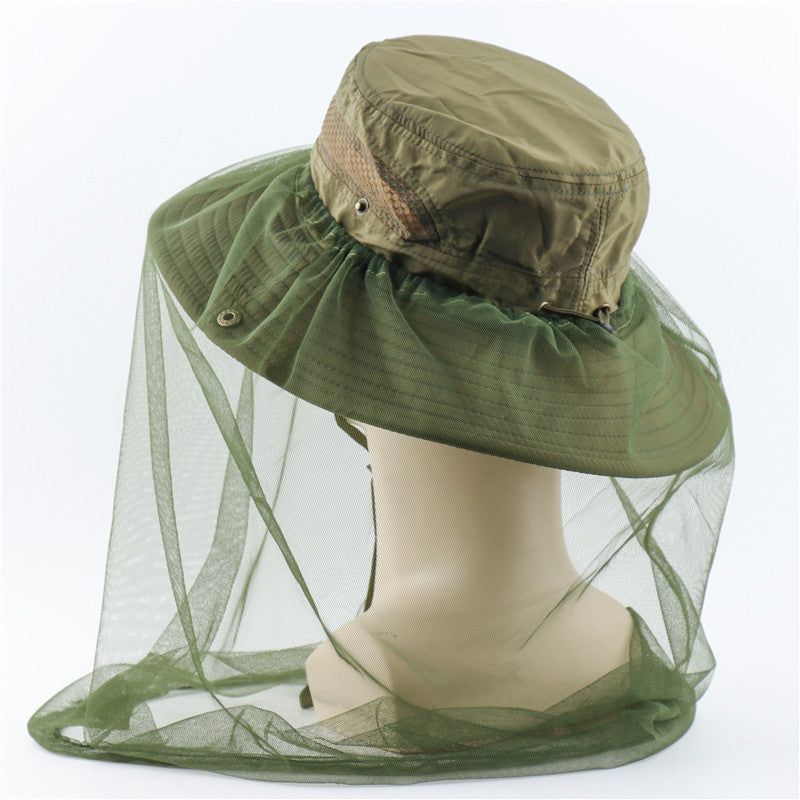 Outdoor Bucket Hat Mesh Anti Mosquito UV Protection Sun Hats Unisex - Oncros