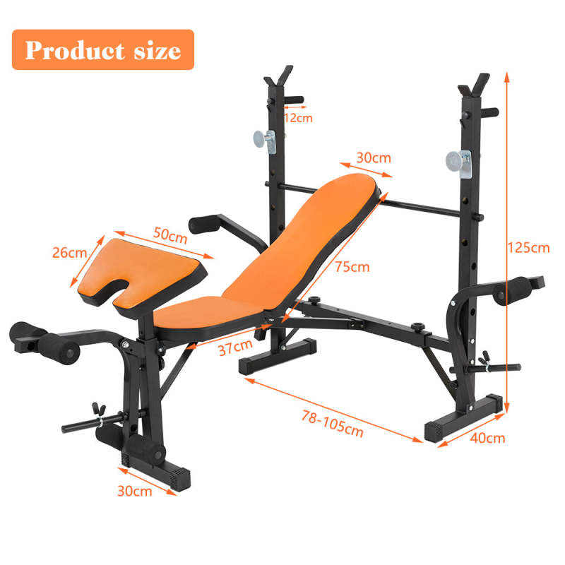 Adjustable Dumbbell Stool Weight Bench Foldable Gym Weight Workout - Oncros