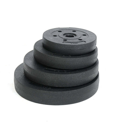 Standard Weight Plates Gym Lifting Training Discs Barbell Dumbbell - Black (2 * 5 kg) - Oncros