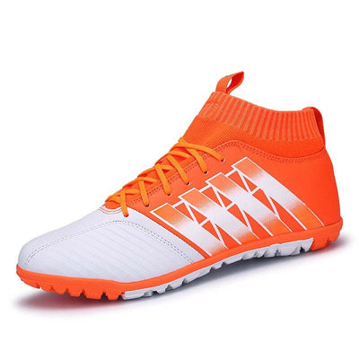 High-quality Turf Soccer Trainers Sneakers Shoes - Orange / 36 - Oncros