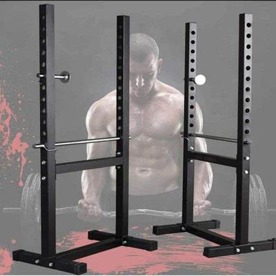 Squat Rack Adjustable Barbell Power Stand Weight Lifting - Oncros