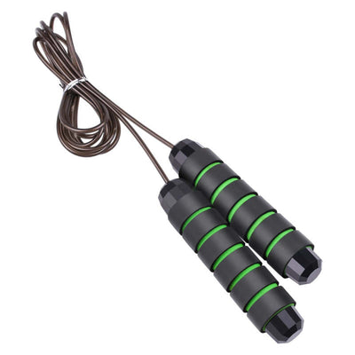 Tangle-Free Rapid Speed Jumping Rope with Ball Bearings Steel - Green - Oncros