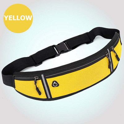 Professional Running Waist Bag Sports Belt - Yellow Color - Oncros