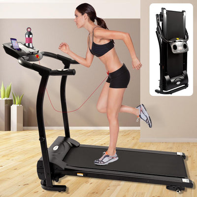 Multi-Modes Foldable Electric Treadmill with LCD Monitor for Home - Oncros