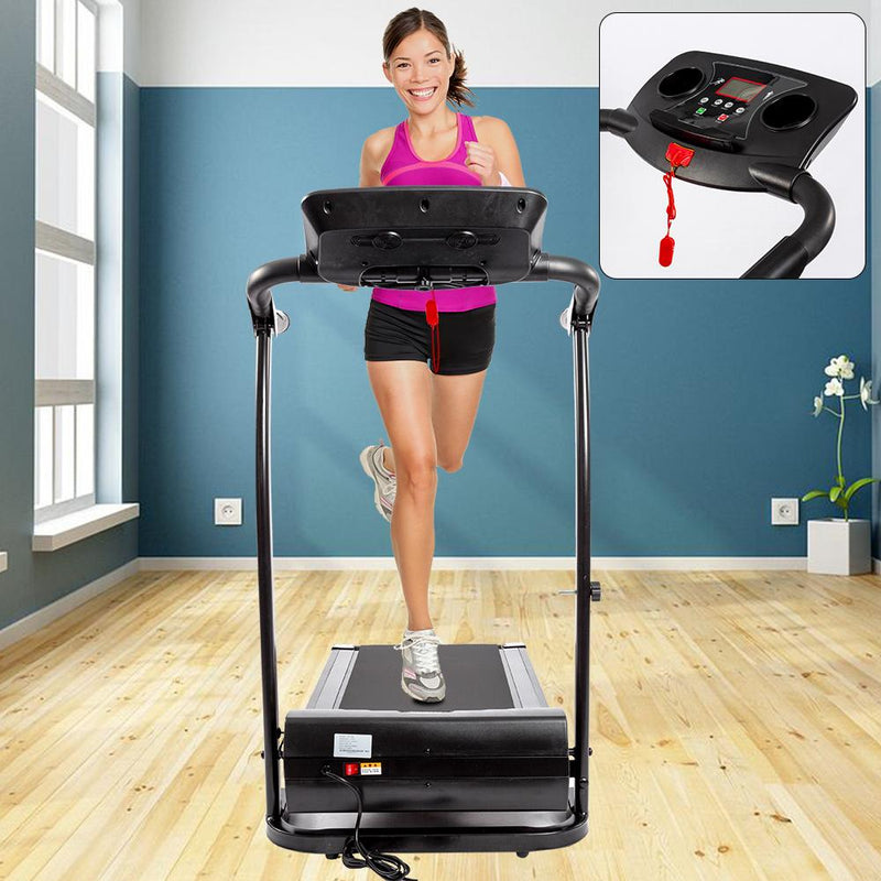 Multi-Modes Foldable Electric Treadmill with LCD Monitor for Home - Oncros