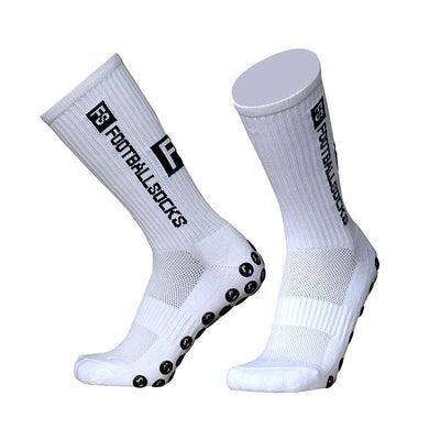 Football Socks Anti Slip Soccer Socks - White - Oncros