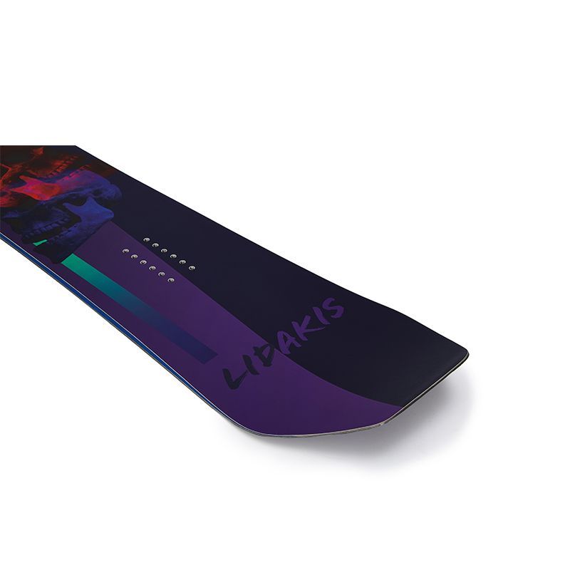 Skull Print Black Red Snowboard Set - Oncros