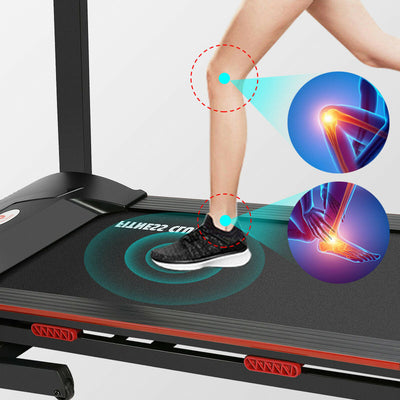 Folding Motorized Electric Treadmill Super Large with LCD Monitor - Oncros