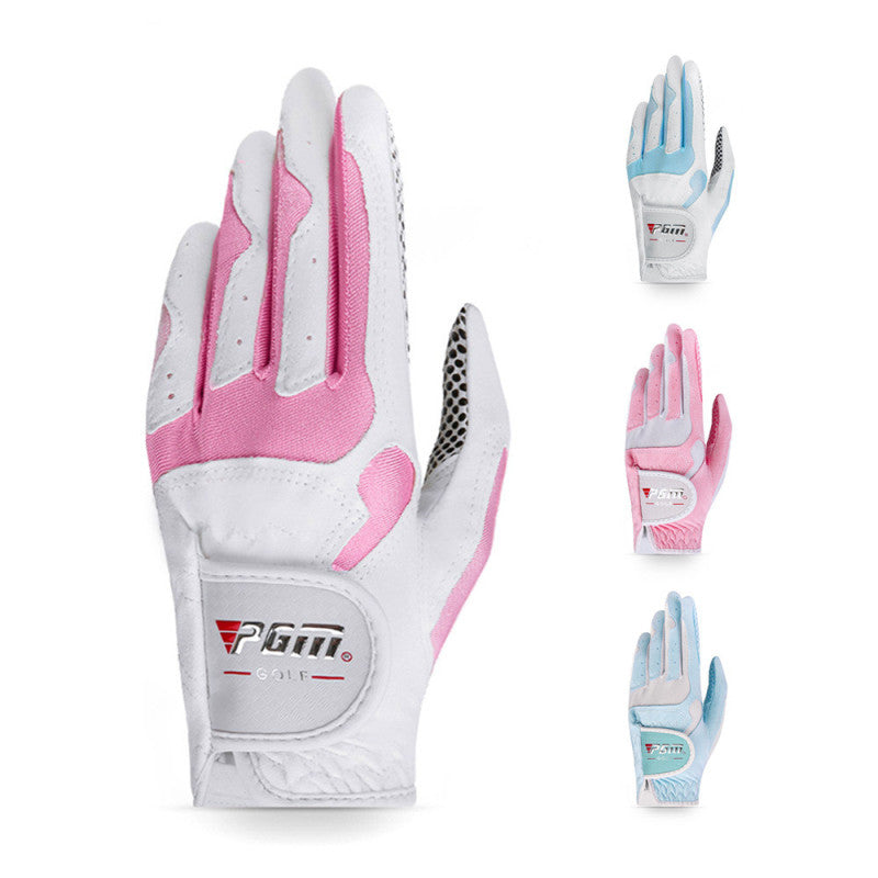 Women Golf Gloves Soft Microfiber Cloth Anti-Slip Beads Breathable - Oncros