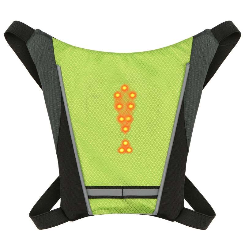 LED Turn Signal Direction Indicator Bike Pack USB Rechargeable Reflective Backpack Safety Light - Oncros