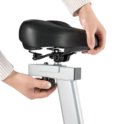 Adjustable Height Exercise Bike Spinning Bikes with LCD Monitor - Oncros