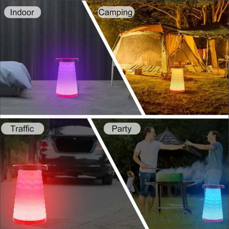 Portable Foldable Stool Stretchable Chair with Light For Outdoor High-speed Rail Way - Oncros