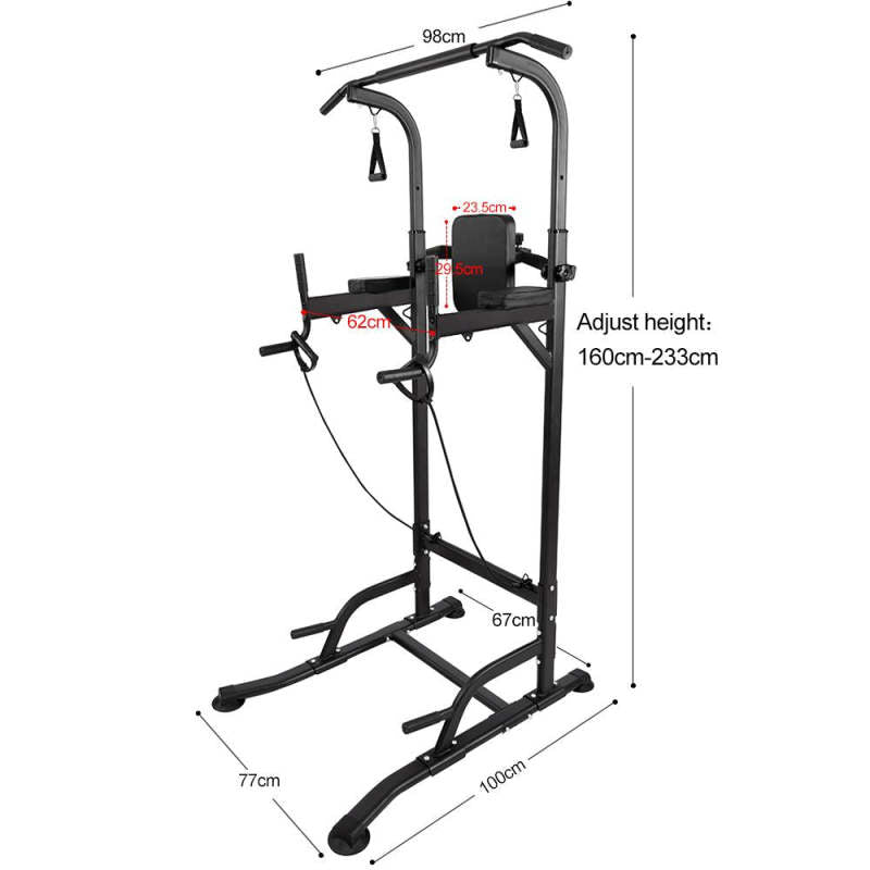Multi-Functional Adjustable Power Tower Pull Up & Dip Station - Oncros