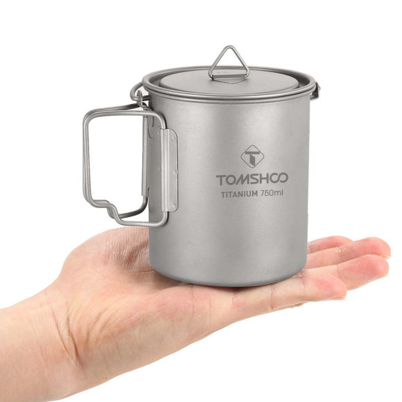 Portable Ultralight 750ml Titanium Pot - Oncros