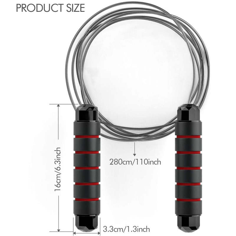 Tangle-Free Rapid Speed Jumping Rope with Ball Bearings Steel - Oncros