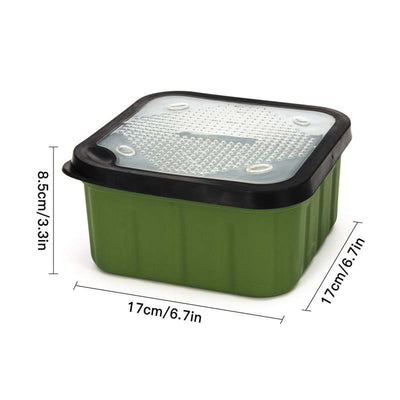 Breathable Fishing Bait Box Durable Storage Box for Fishing Baits and Other Accessories - Oncros