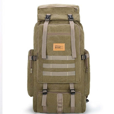 Outdoor 80L Military Camping Backpack - Khaki - Oncros