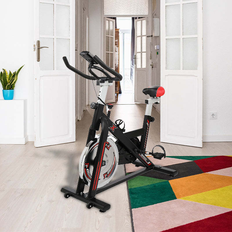 Heavy Duty Exercise Bike with Electronic Meter Display Home Gym - Oncros