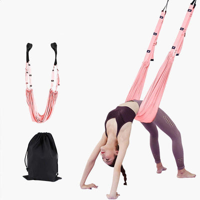 Adjustable Aerial Yoga Strap - B-Pink - Oncros