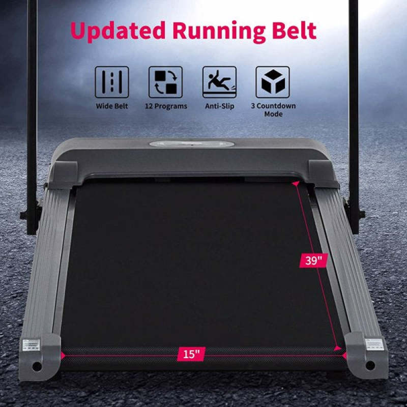 Foldable Electric Treadmill with LCD Monitor for Home & Gym - Oncros