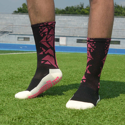 Sports Thickened Breathable Football Kit Socks - Camouflage Pink / One size(Size 37-44) - Oncros