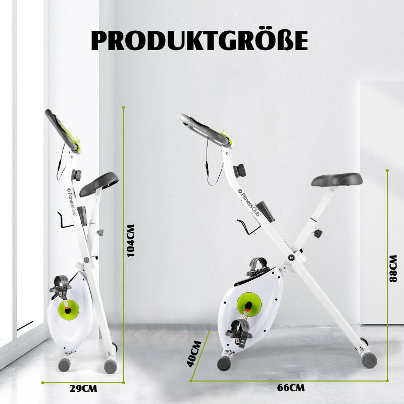 Foldable Fitness Bike Indoor Exercise Bike Height-Adjustable - Oncros