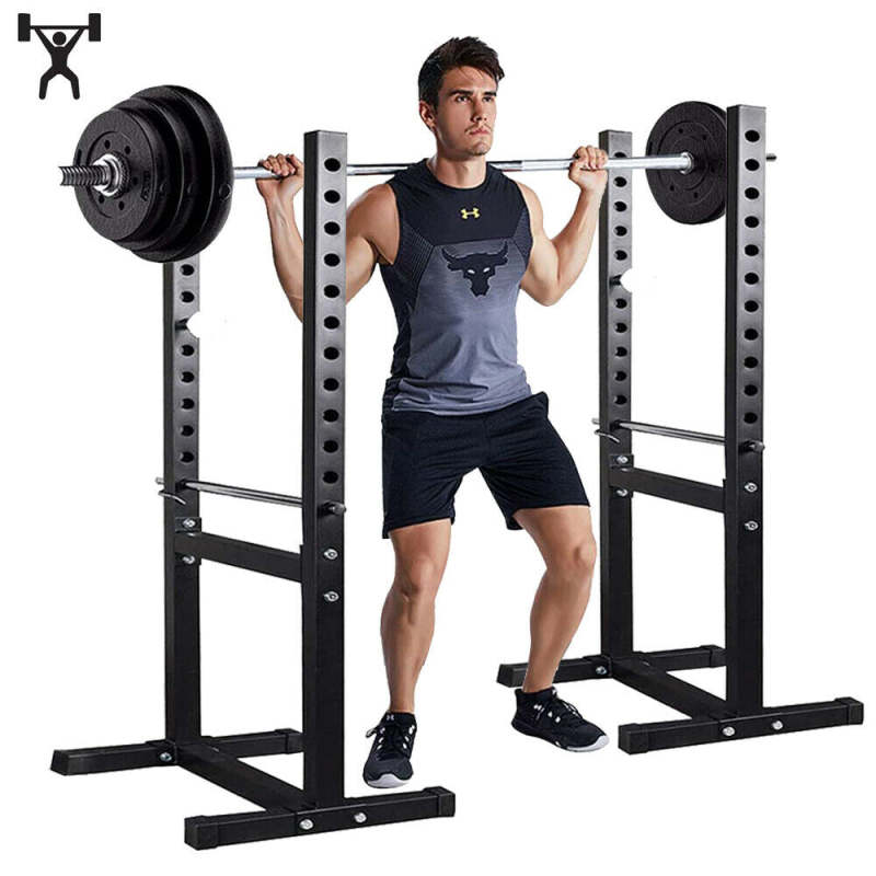Squat Rack Adjustable Barbell Power Stand Weight Lifting - Oncros