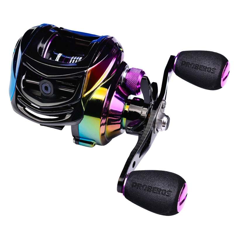 Outdoor Portable Fishing Baitcast Reel Left/Right Hand Fishing Accessory Solid Durable - Oncros