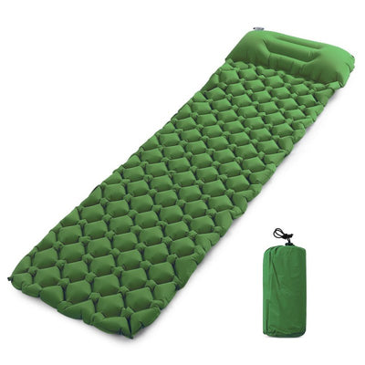 Ultralight Air Sleeping Pad Inflatable Camping Mat for Backpacking Hiking Family Camping - Green 2 - Oncros
