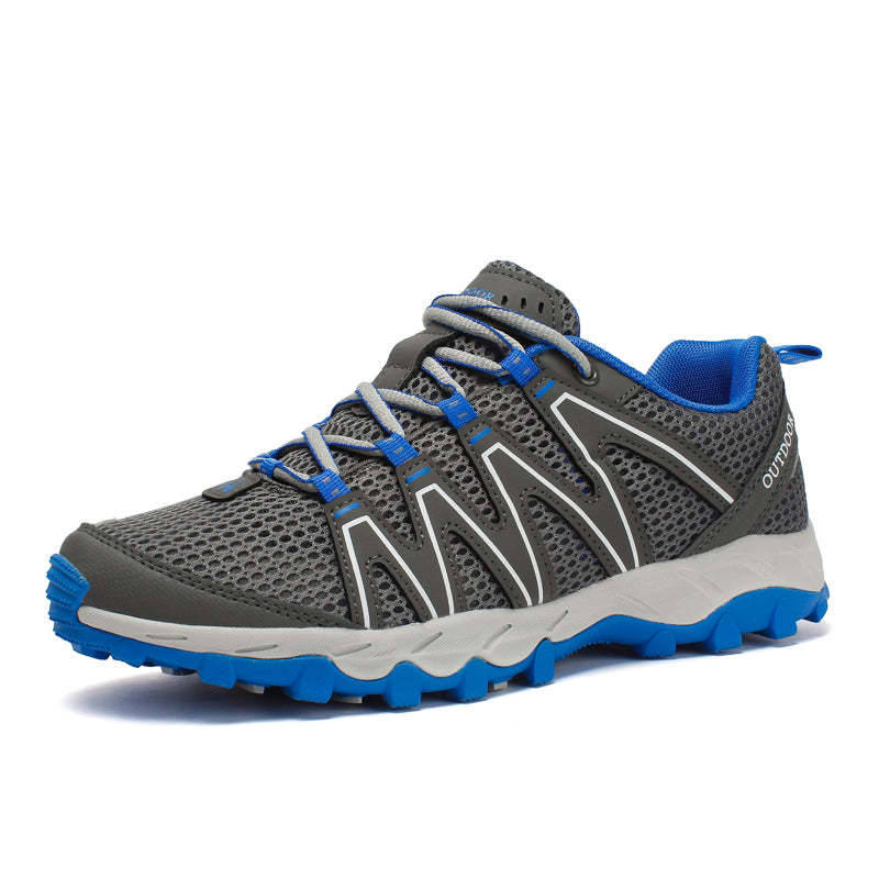Hiking Shoes Men Women Outdoor Mesh Sneakers Non-slip Trekking Upstream Shoes Breathable - Deep Gray / 39 - Oncros