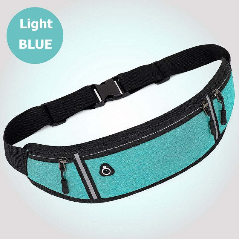 Professional Running Waist Bag Sports Belt - Light Blue - Oncros