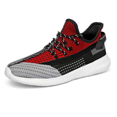 Men's Fashion Lightweight knit Sneakers Running Breathable Walking Non-slip Jogging Sports Shoes - Oncros