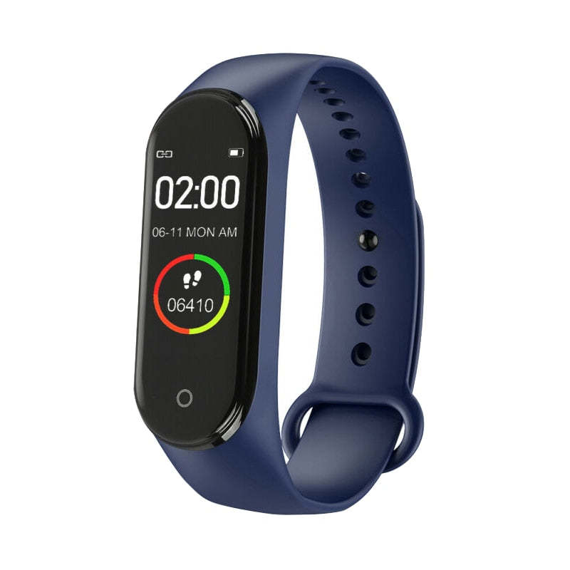 Running Smart Digital Watch with Heart Rate Monitoring - Blue - Oncros