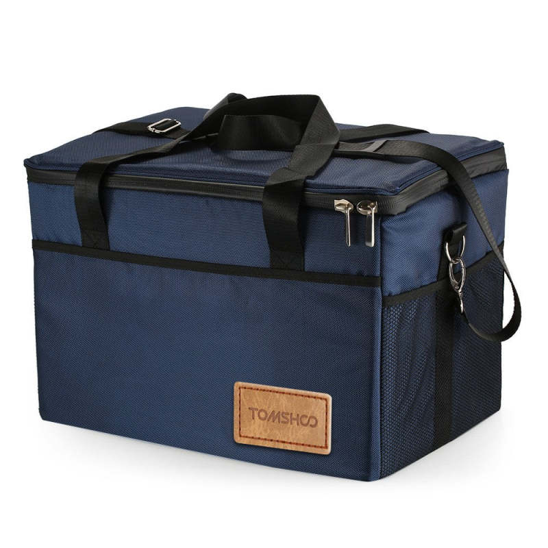 Outdoor Insulated Lunch Bag Reusable Foldable Tote Large Capacity Portable Picnic Carrier Bag - 