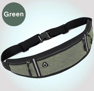 Professional Running Waist Bag Sports Belt - Green Color - Oncros