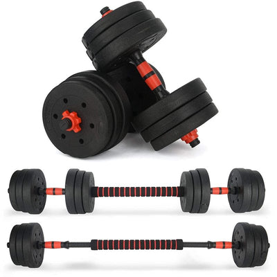 2 in 1 20kg/25kg Adjustable Dumbbells Set Weights Training for Home Gym - Oncros